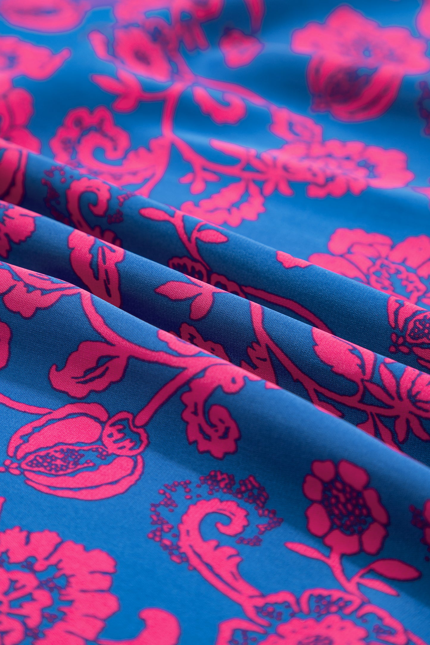 Cali Chic Women Dress Blue Floral Print Twisted V Neck Tied Backless Maxi Dress