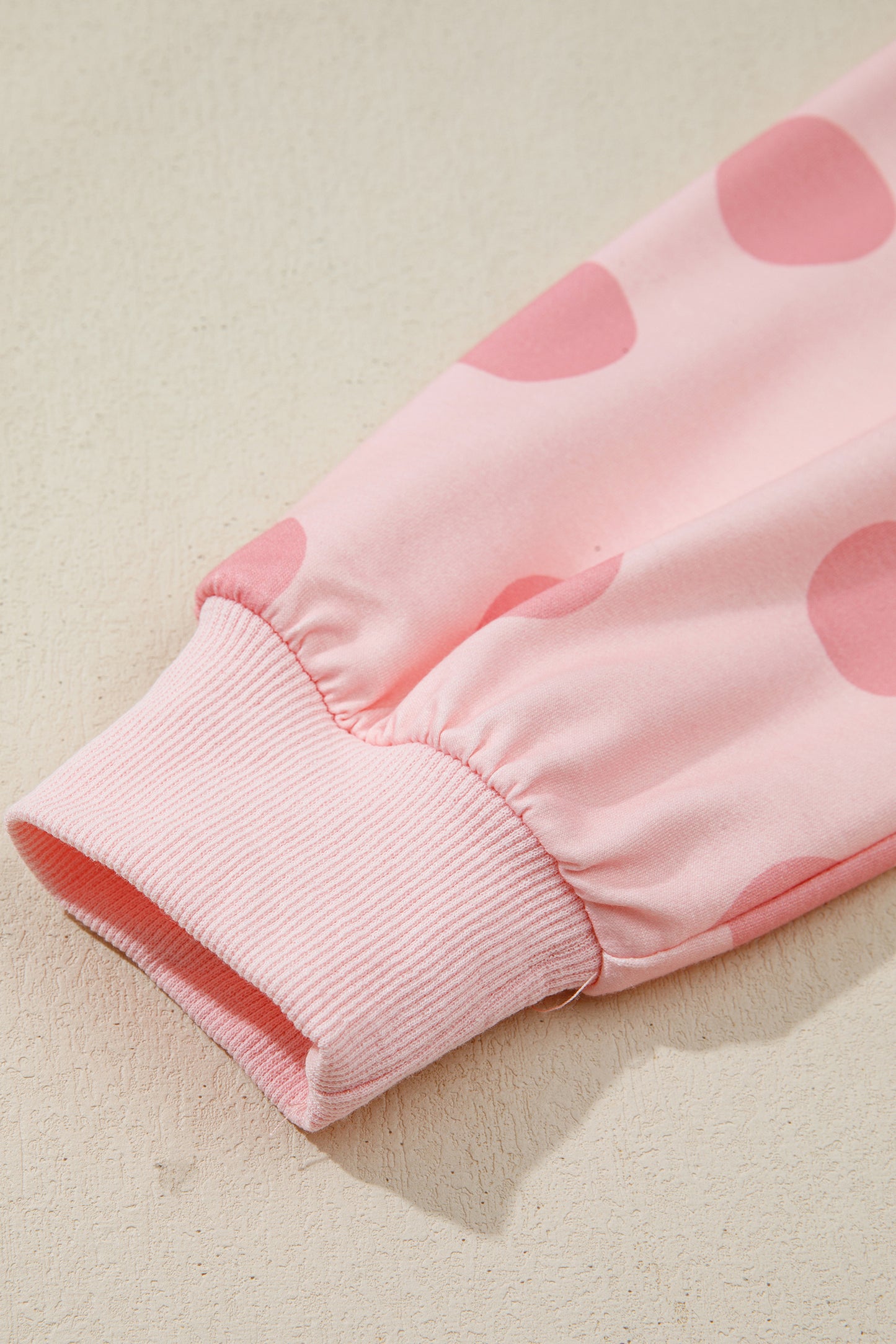 Cali Chic Women Dress Pink Polka Dot Printed Long Sleeve Flared Mini Dress - Cali Chic