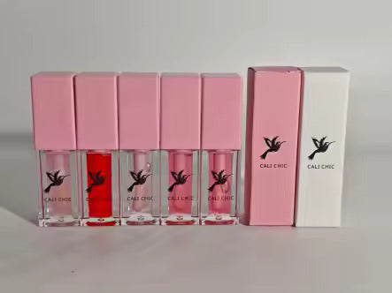 Cali Chic Bubble Gum tinted lip oil, a holiday gift under $40