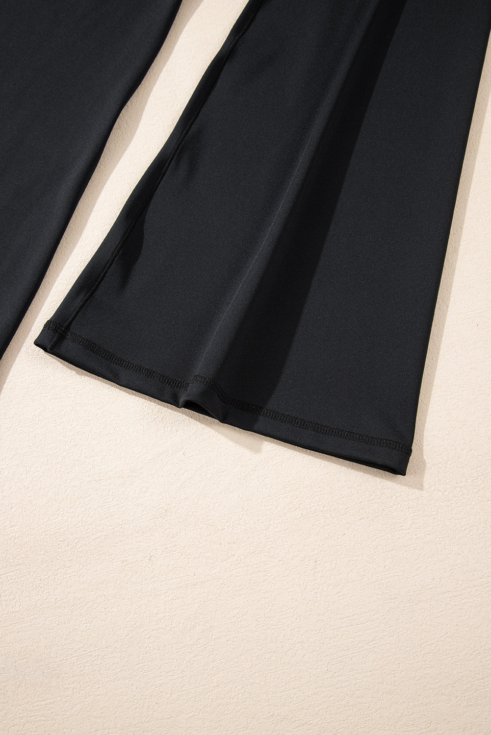 Cali Chic Women's Leggings Black V Shape High Waist Flared Pants