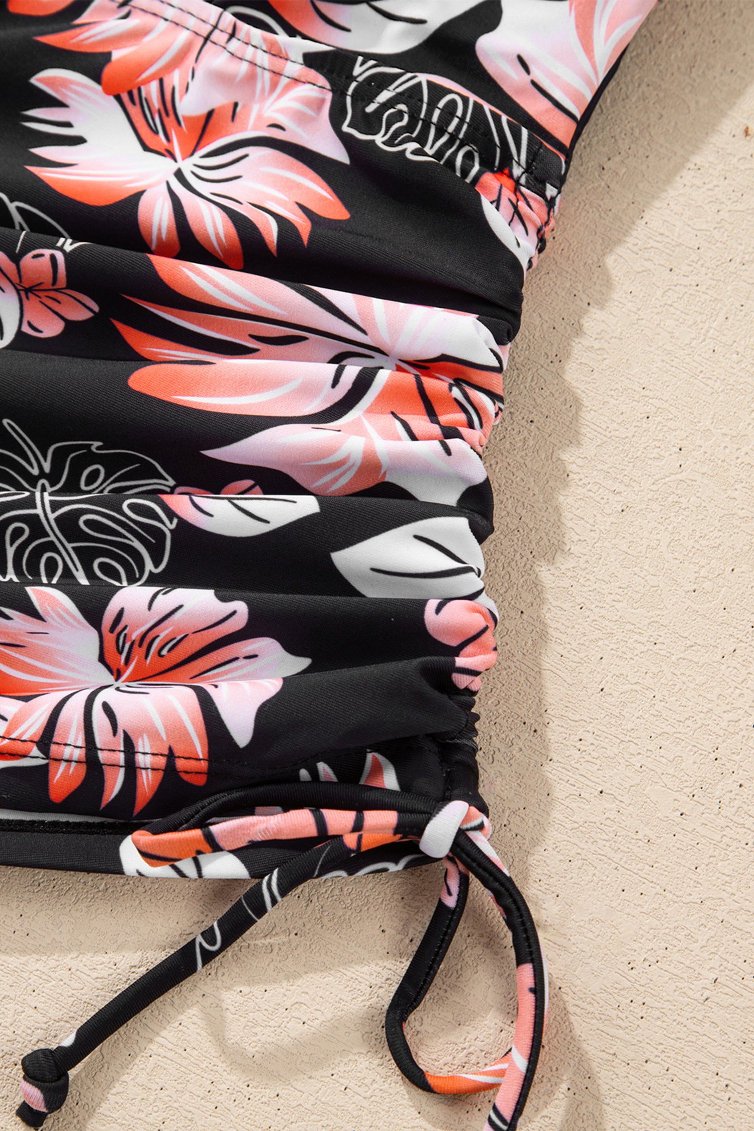 Cali Chic Women Swimsuit Black Scoop Neck Adjustable Tankini and Matching Skort Bathing Suit - Cali Chic