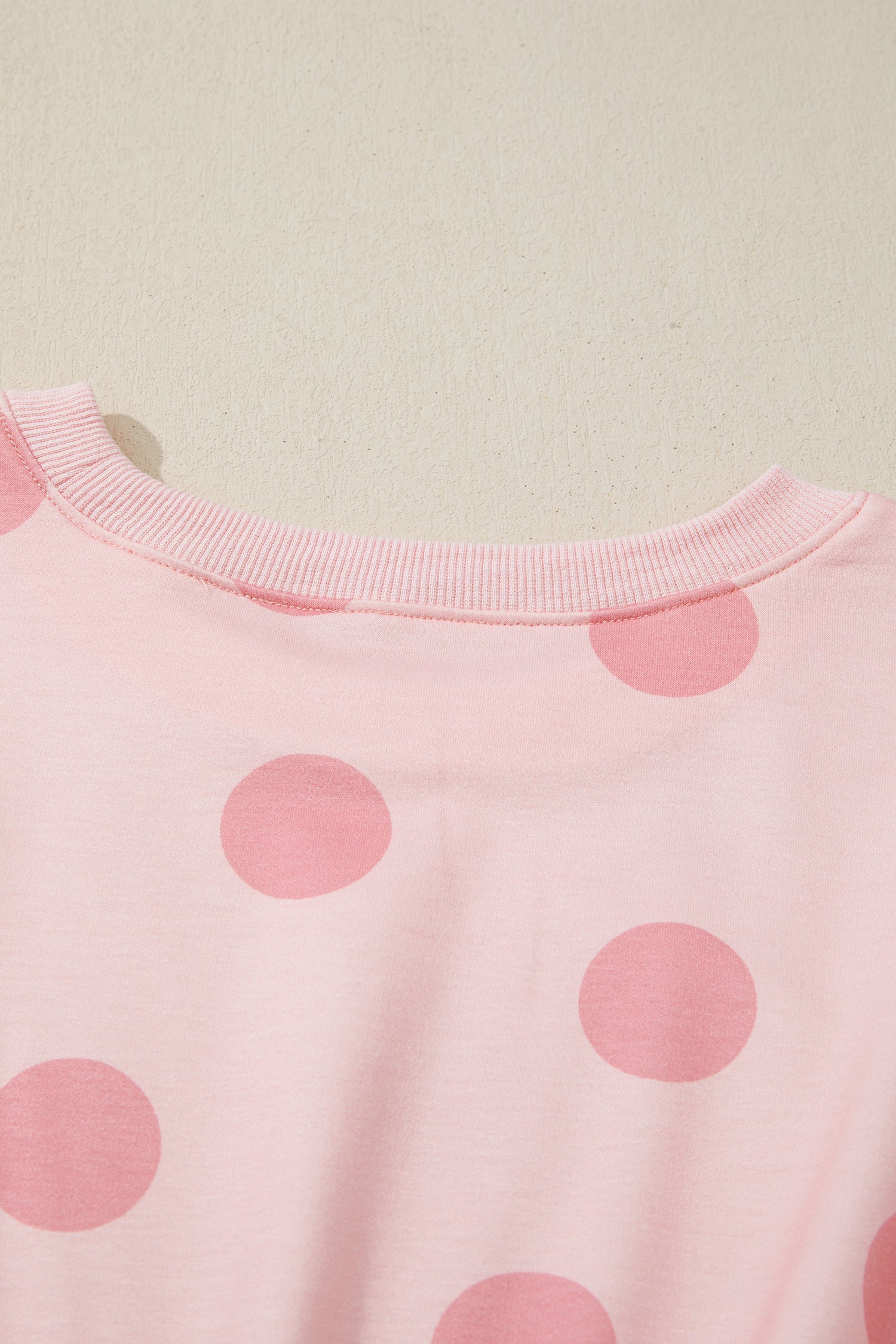 Cali Chic Women Dress Pink Polka Dot Printed Long Sleeve Flared Mini Dress - Cali Chic