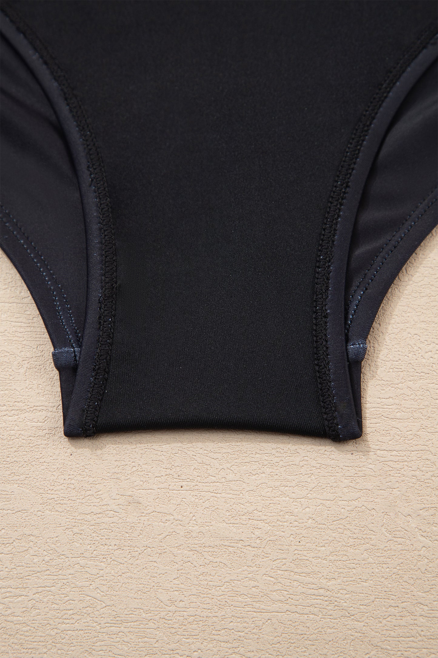 Cali Chic Women Swimsuit Black Drawstring Big Hole Floral Print Sleeveless One Piece Swimsuit - Cali Chic