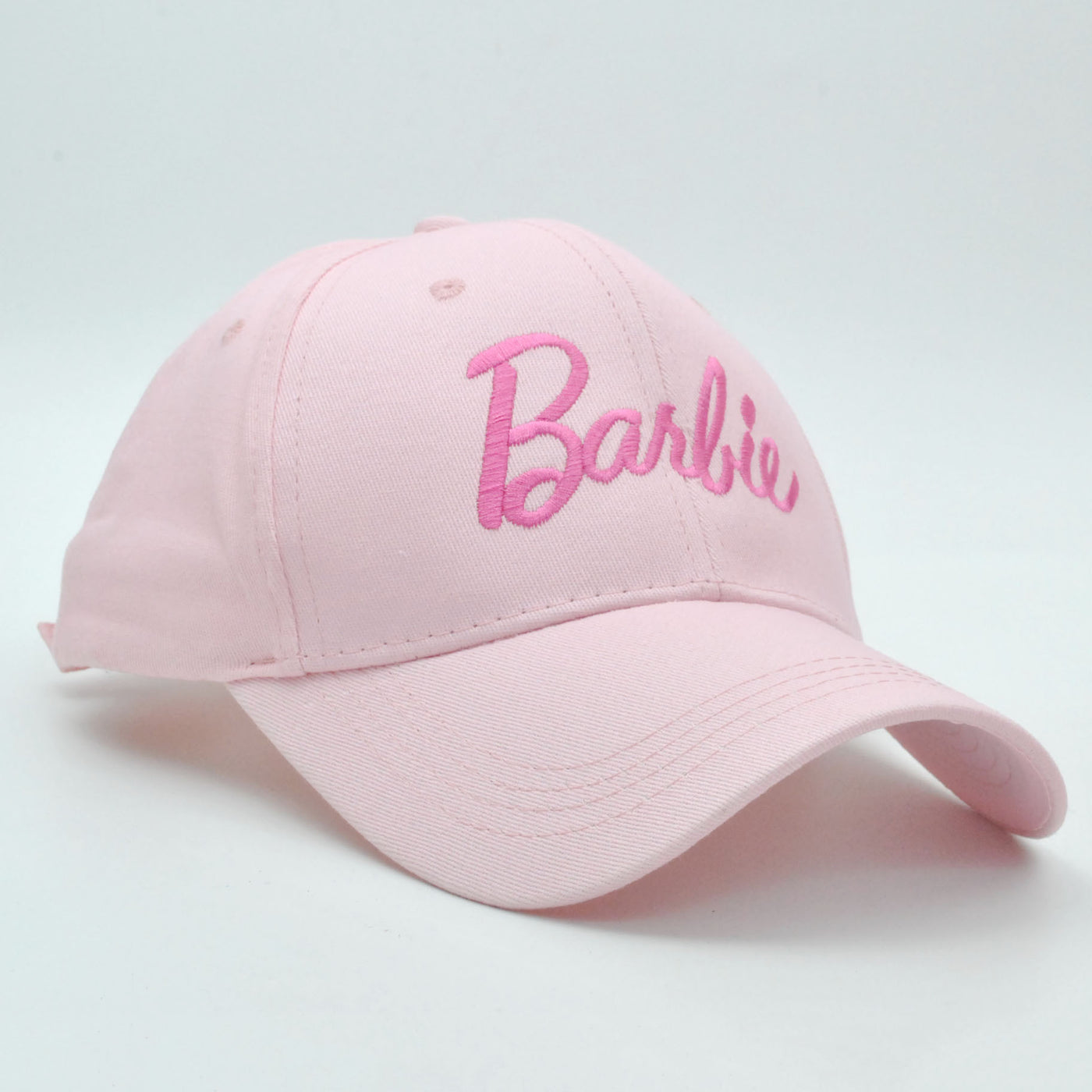 Barbie Embroidery Cap Adjustable Baseball Hat (Adjustable, Lt. Pink)