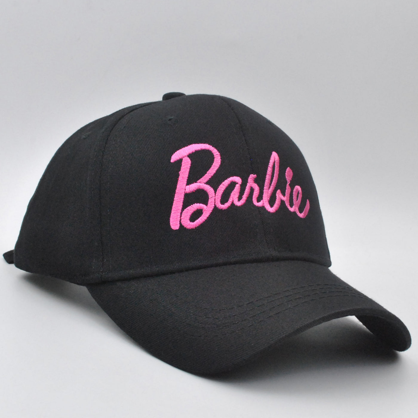 Barbie Embroidery Cap Adjustable Baseball Hat (Adjustable, Black)
