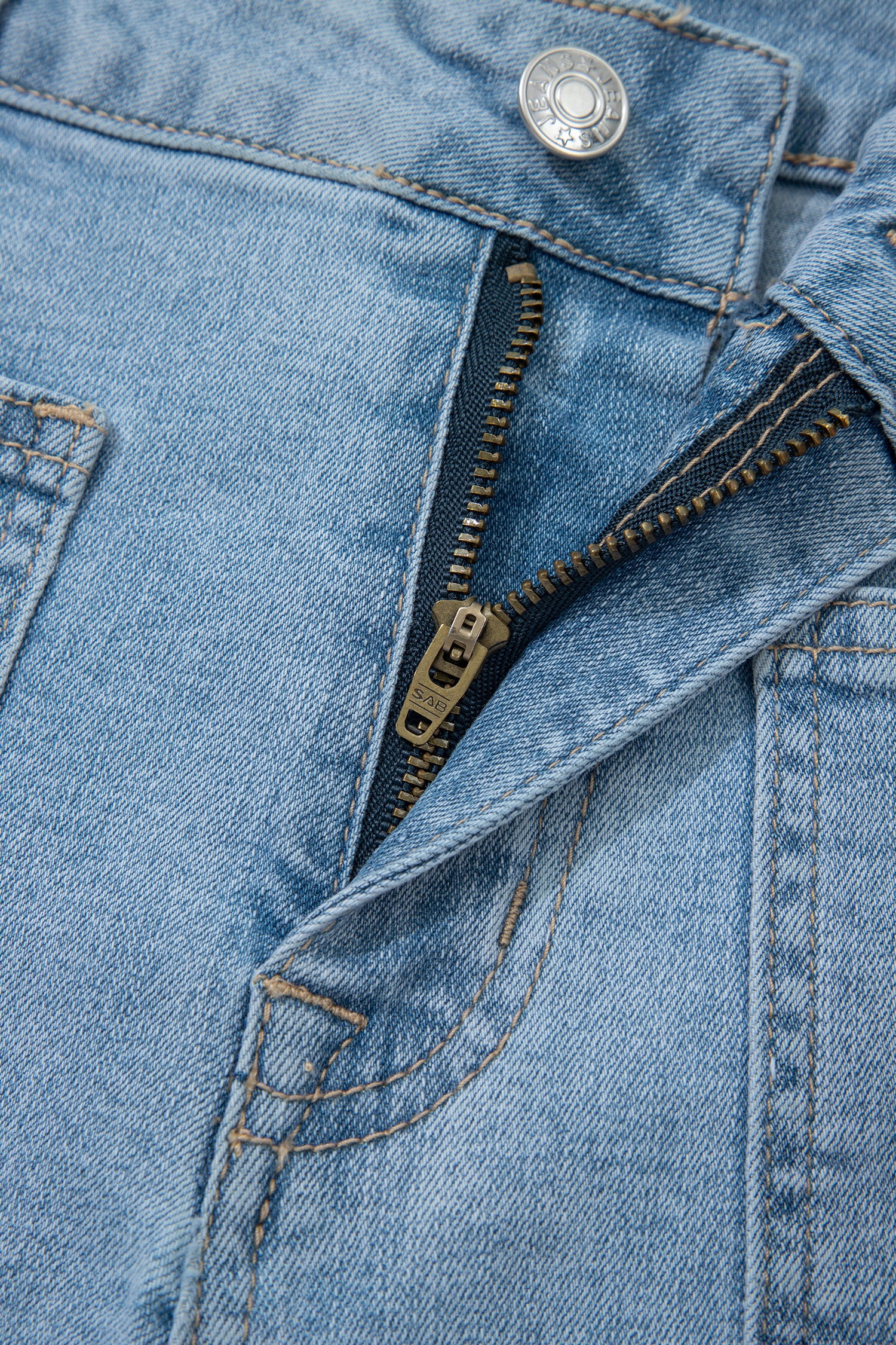 Cali Chic Women Shorts Myosotis High Rise Patch Pocket Denim Shorts - Cali Chic