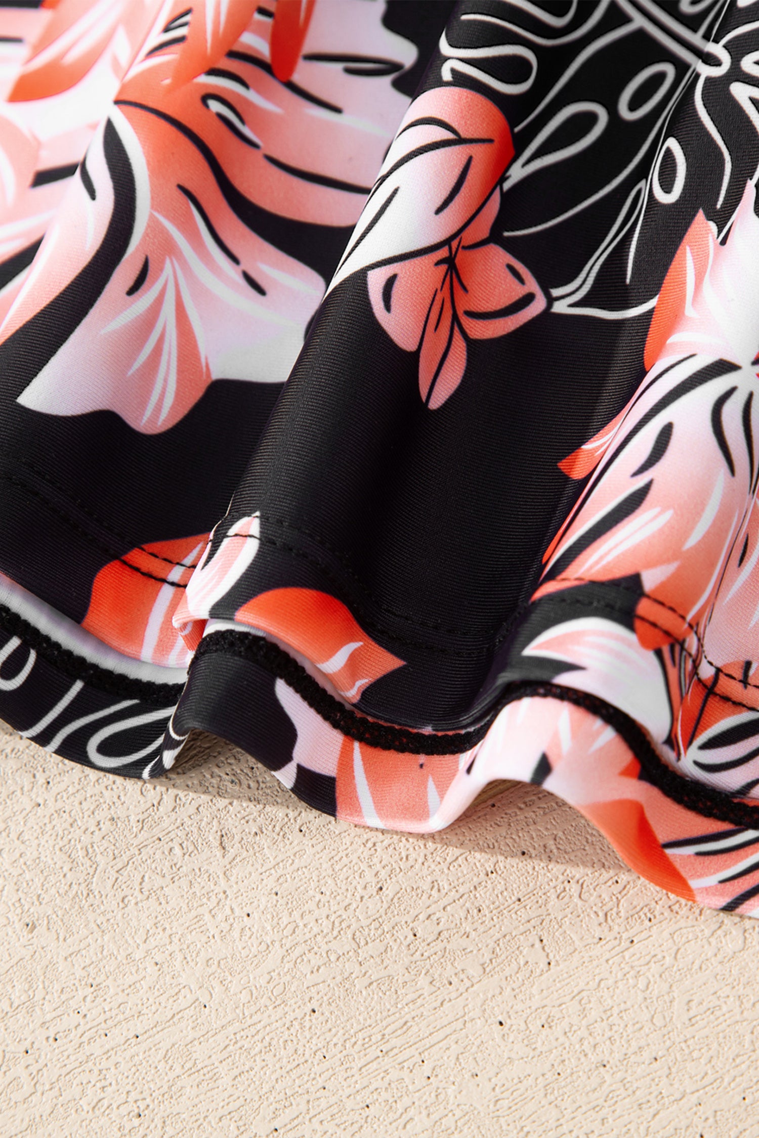 Cali Chic Women Swimsuit Black Scoop Neck Adjustable Tankini and Matching Skort Bathing Suit - Cali Chic