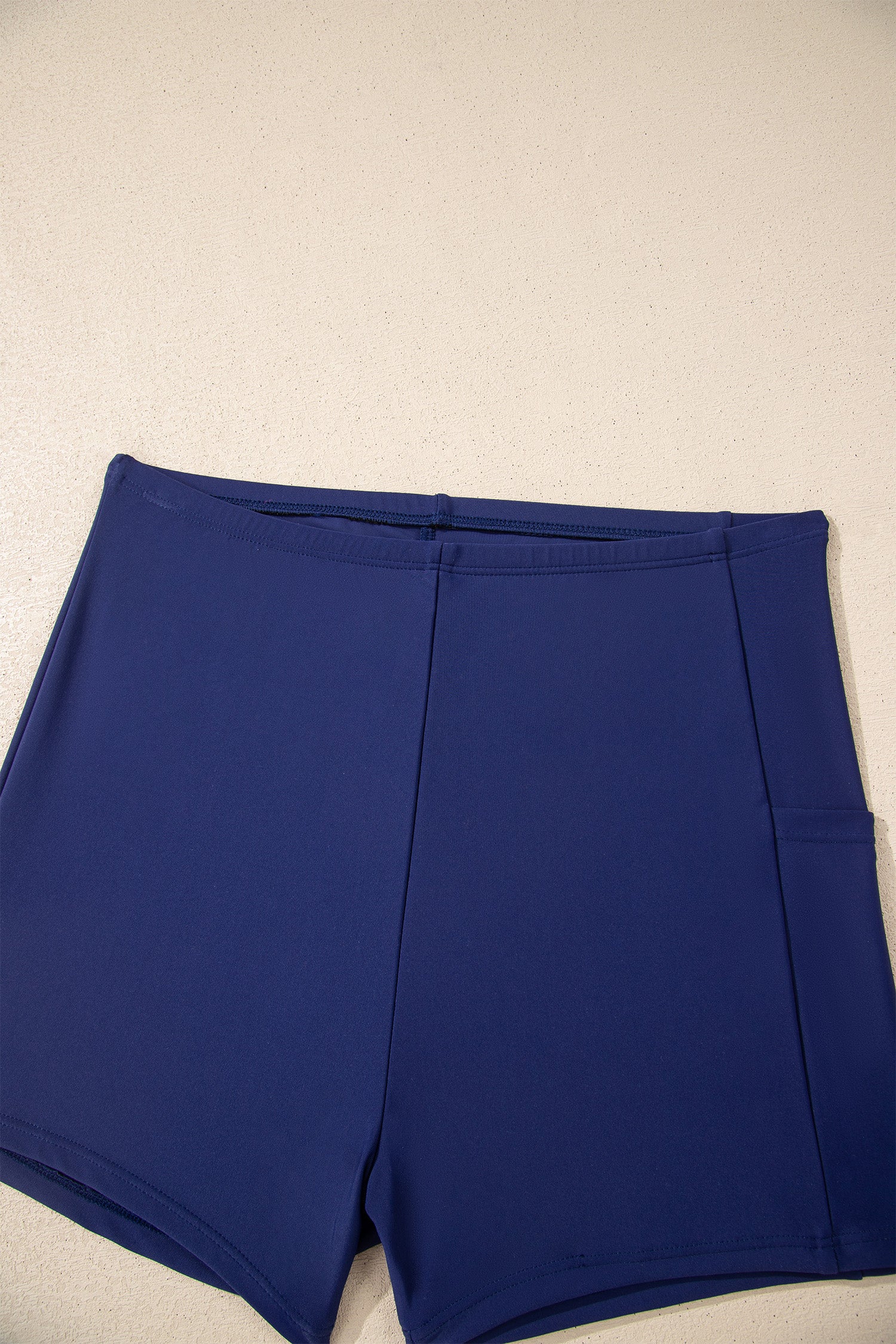 Cali Chic Women Swimsuit Blue Floral Print Patchwork Bow Knot Detail Sleeveless Swim Dress - Cali Chic