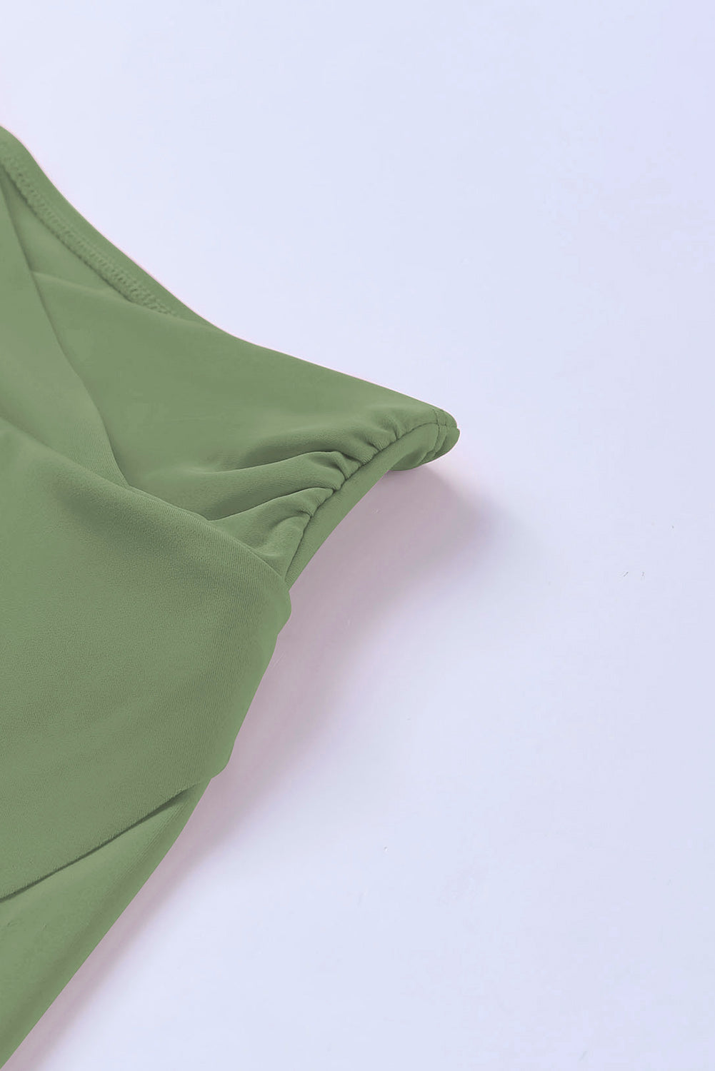 Cali Chic Women Swimsuit Green Criss Cross Waist Flared Swim Skirt - Cali Chic