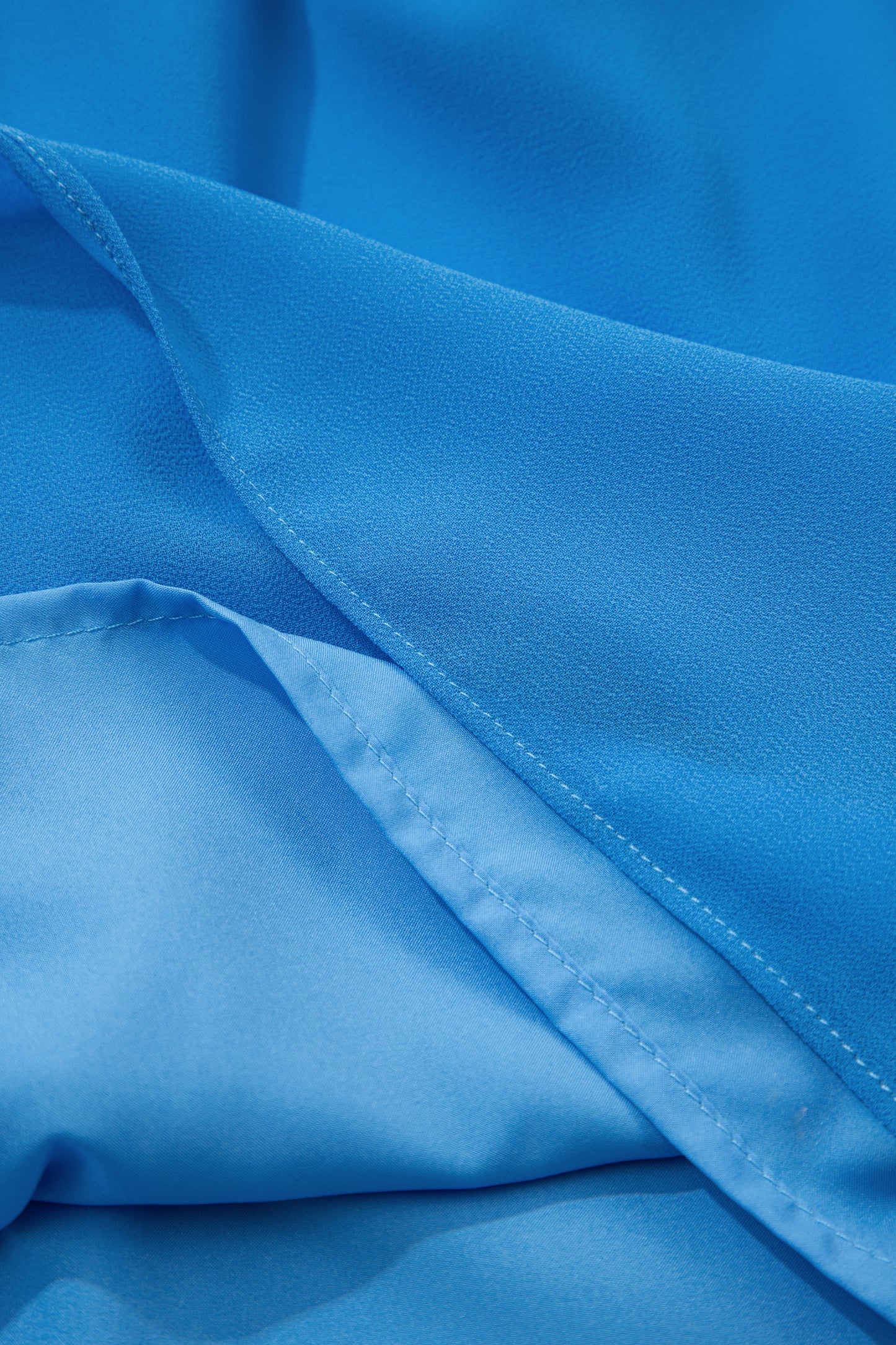 Cali Chic Women Dress Blue Half Buttons Collared Elastic Waist Sleeveless Shirt Dress - Cali Chic