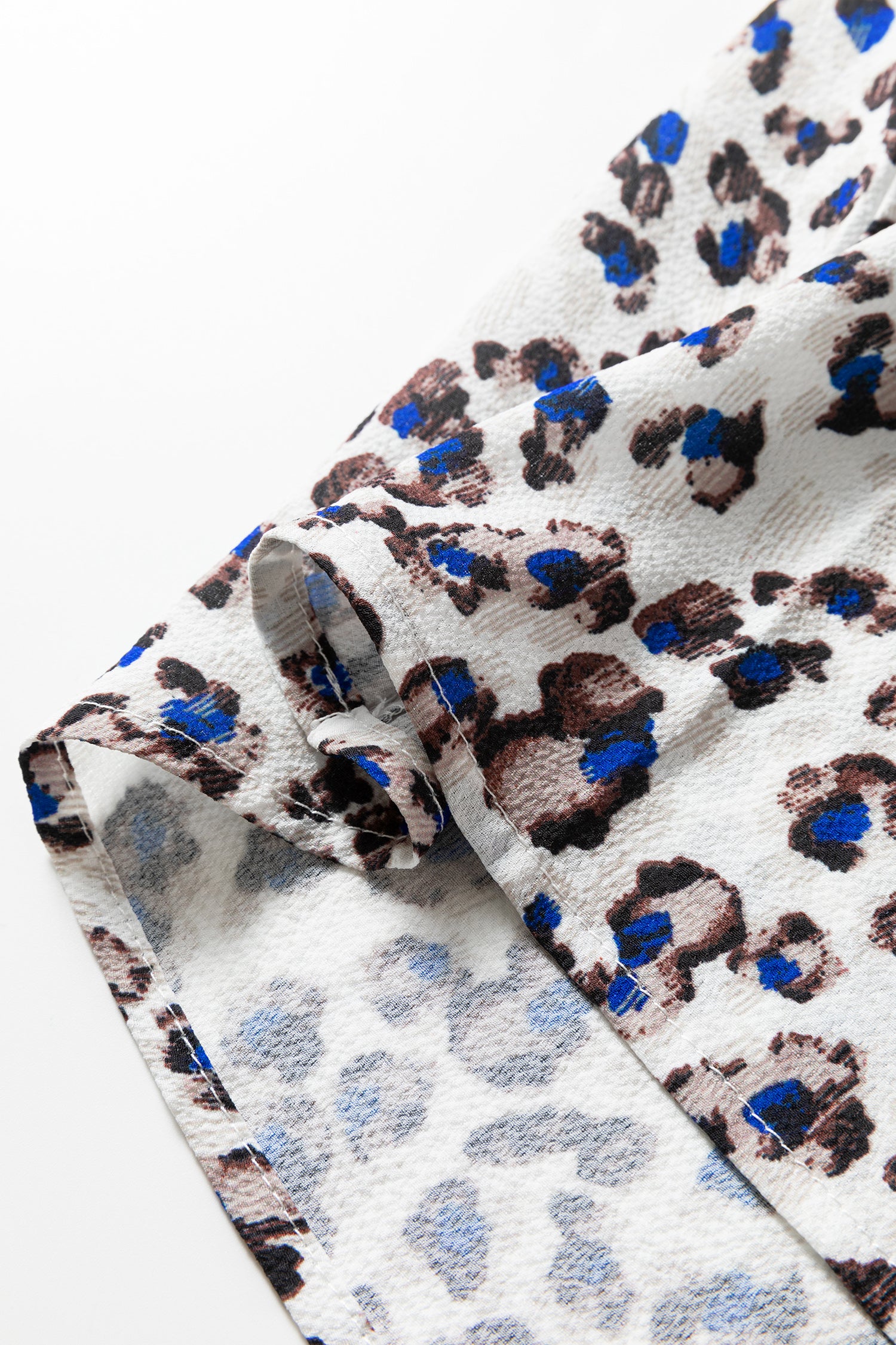 Cali Chic Women Dress Leopard Print V Neck Button Detail Long Sleeve Mini Dress - Cali Chic