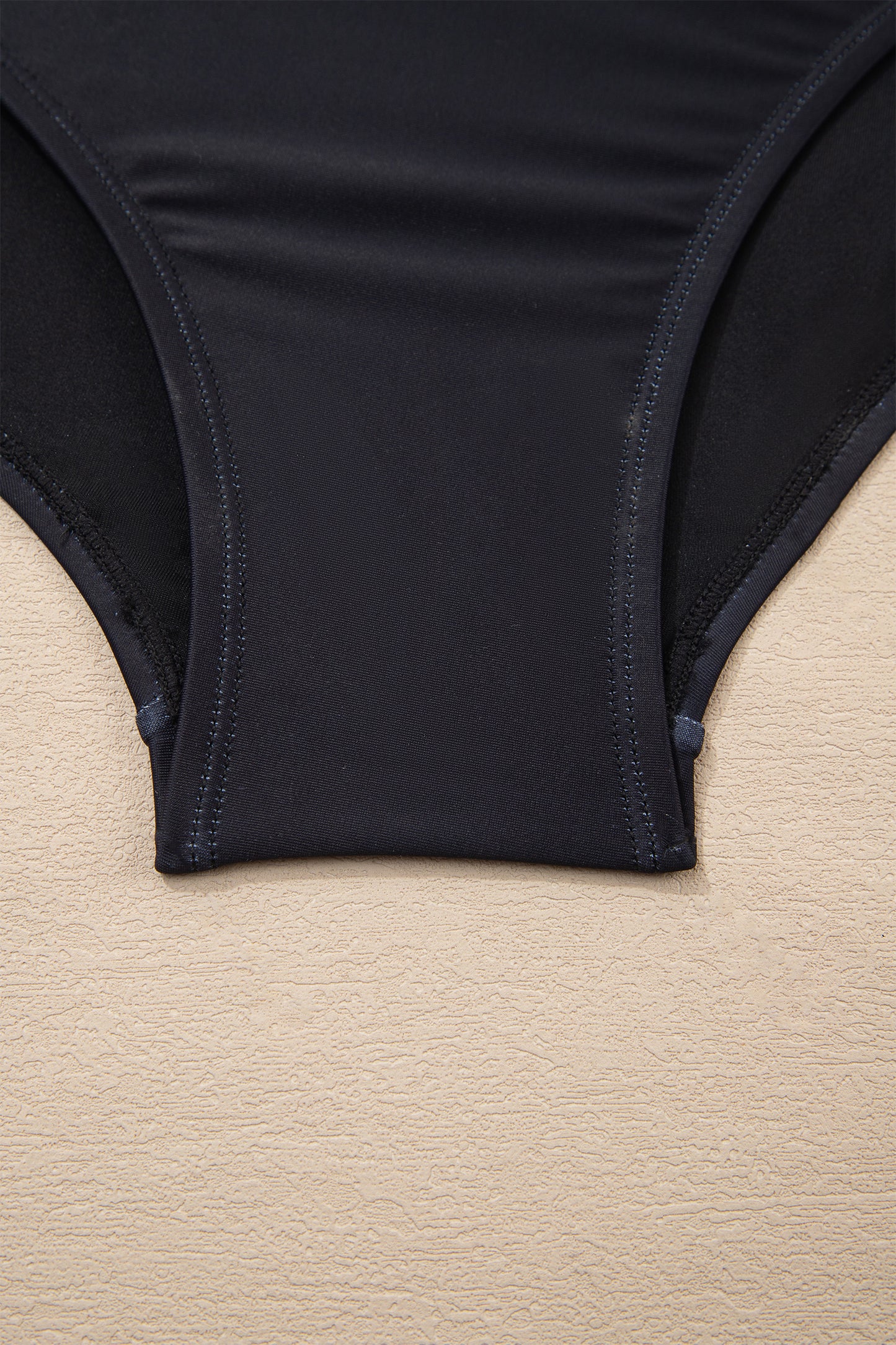 Cali Chic Women Swimsuit Black Drawstring Big Hole Floral Print Sleeveless One Piece Swimsuit - Cali Chic