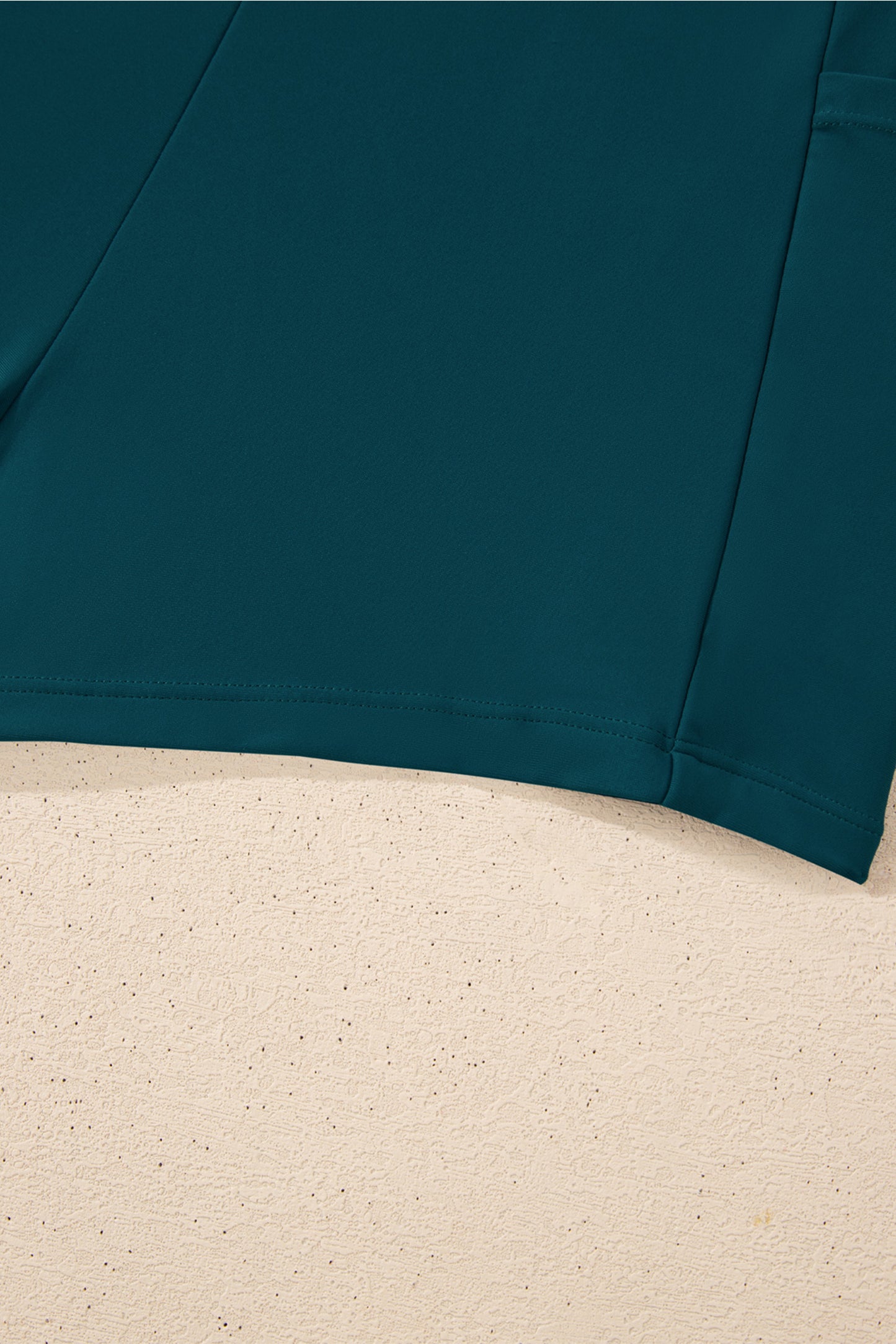 Cali Chic Women Swimsuit Blue Sapphire Contrast Edge Ruffled High Waist One Piece Swim Dress - Cali Chic