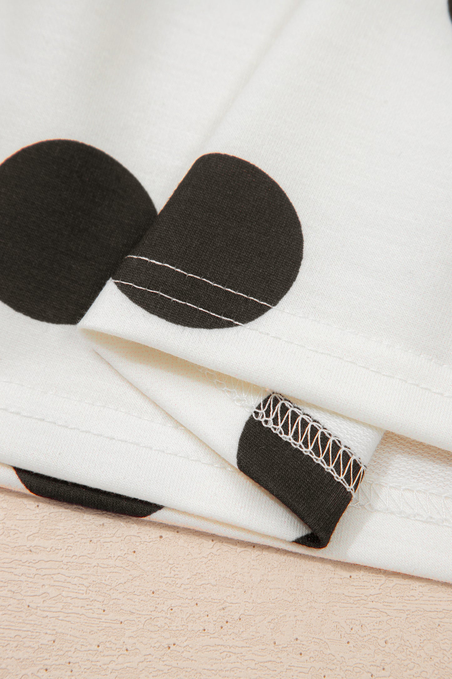 Cali Chic Women Dress White Polka Dot Printed Long Sleeve Flared Mini Dress - Cali Chic