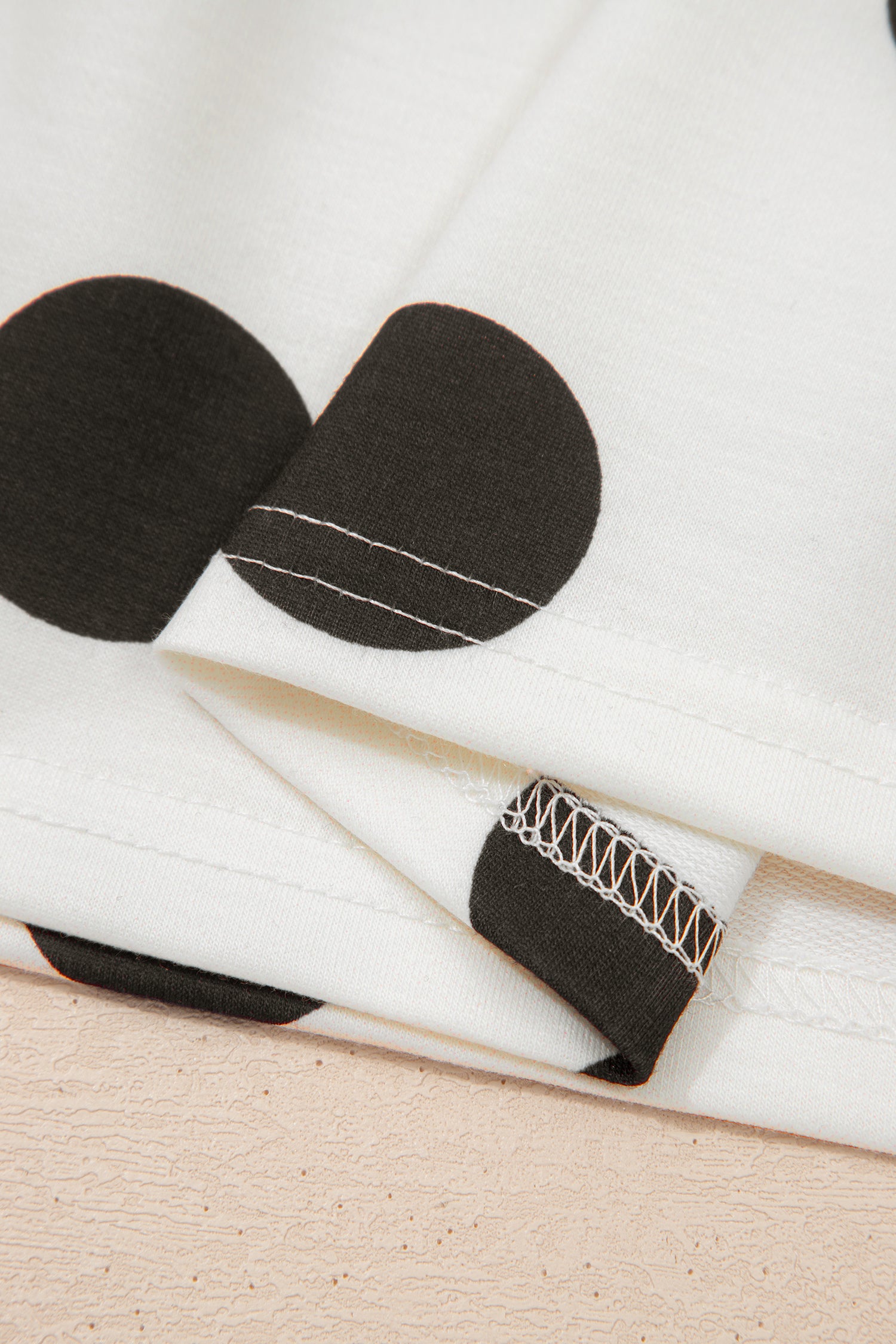 Cali Chic Women Dress White Polka Dot Printed Long Sleeve Flared Mini Dress - Cali Chic