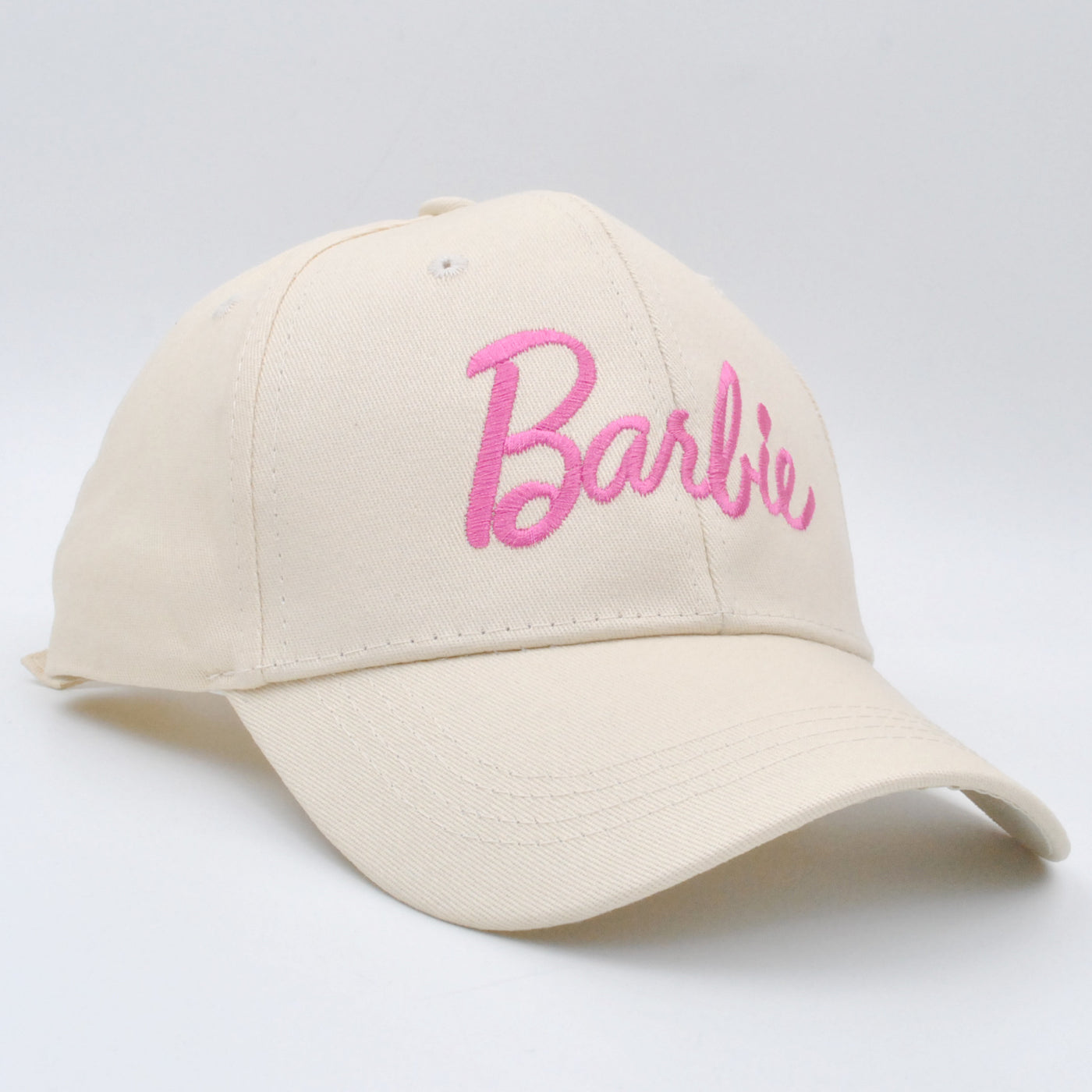 Barbie Embroidery Cap Adjustable Baseball Hat (Adjustable, Khaki)