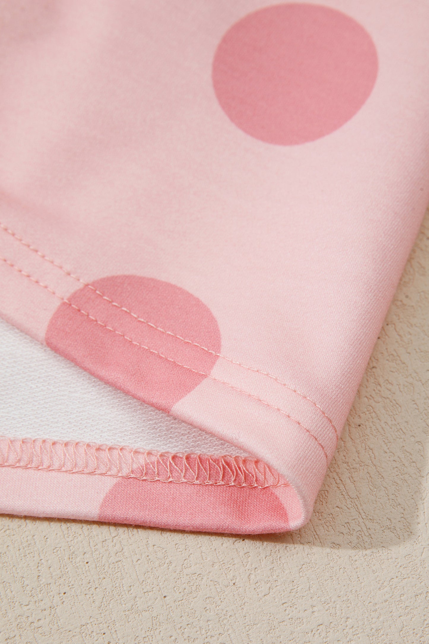 Cali Chic Women Dress Pink Polka Dot Printed Long Sleeve Flared Mini Dress - Cali Chic