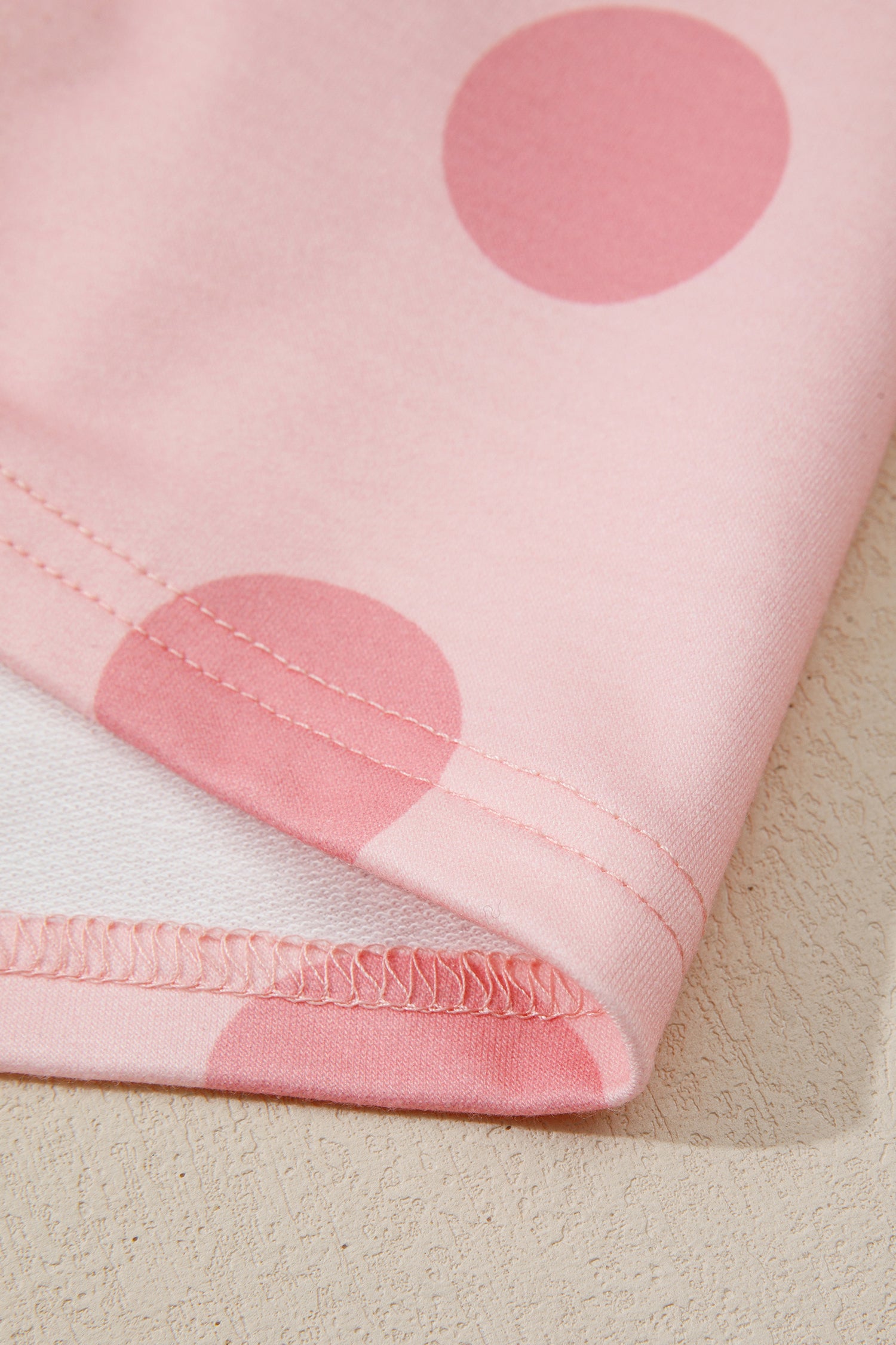 Cali Chic Women Dress Pink Polka Dot Printed Long Sleeve Flared Mini Dress - Cali Chic