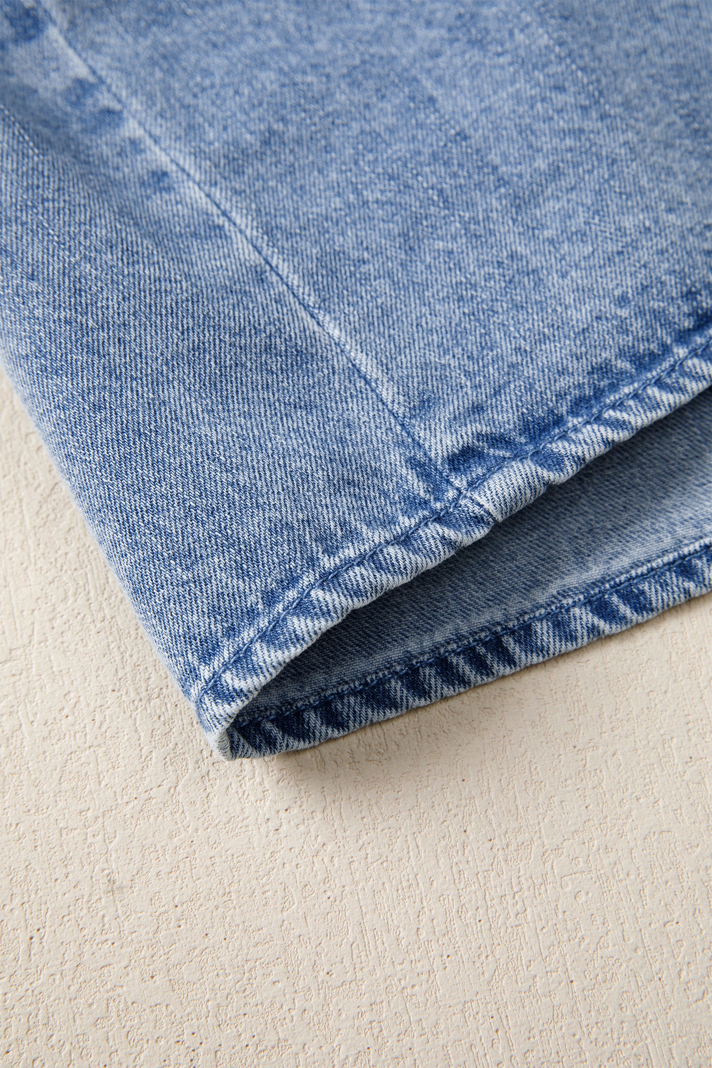 Cali Chic Women Dress Myosotis Puff Sleeve V Neck Ruffled Loose Denim Mini Dress - Cali Chic