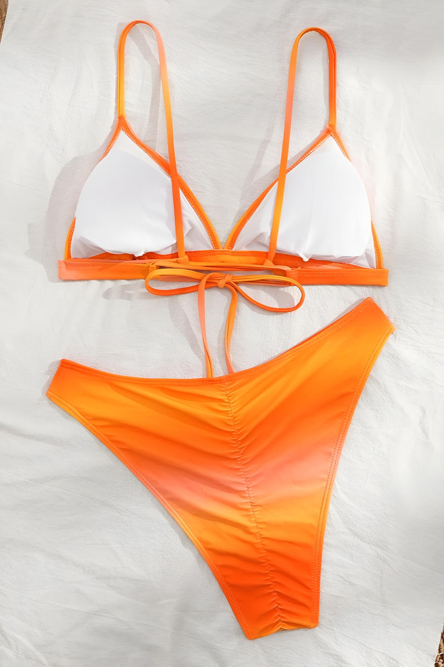 Cali Chic Women's Gradient Triangle Halter Bikini Set