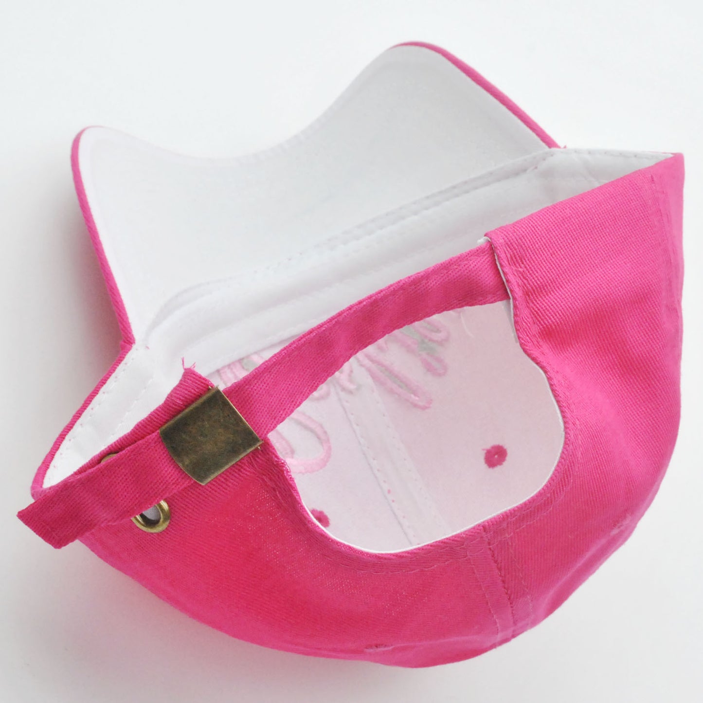 Barbie Embroidery Cap Adjustable Baseball Hat (Adjustable, Hot pink)