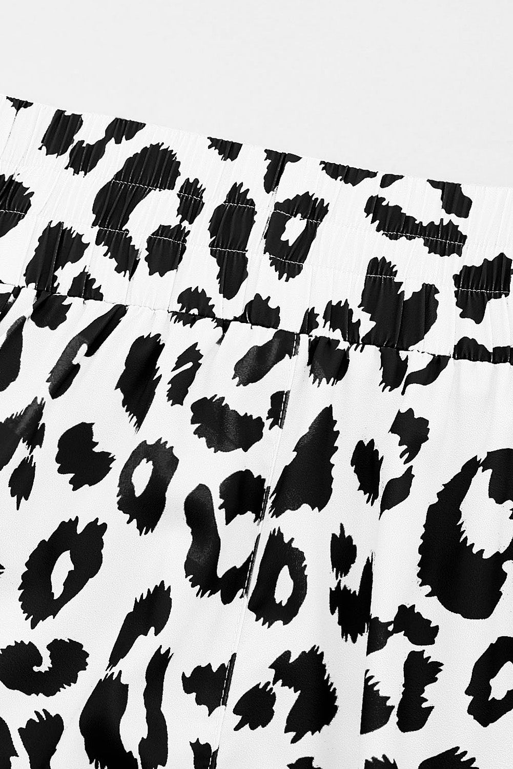 Cali Chic Women Short White Leopard High Waisted Athletic Shorts - Cali Chic