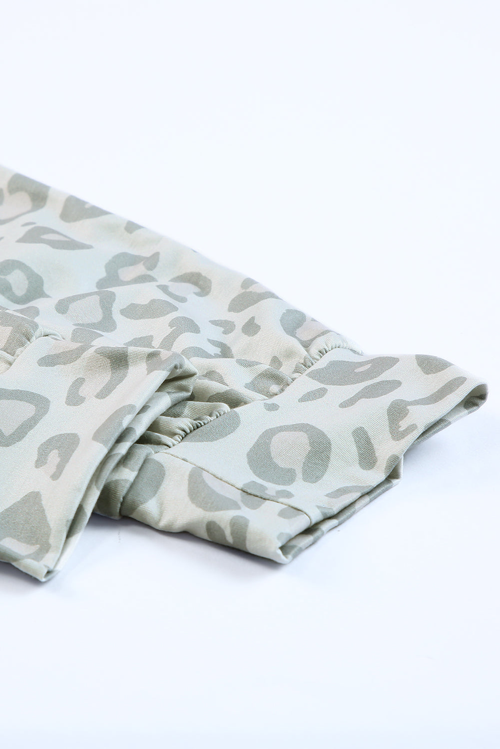 Leopard Print Long Sleeve Top & Drawstring Joggers Loungewear