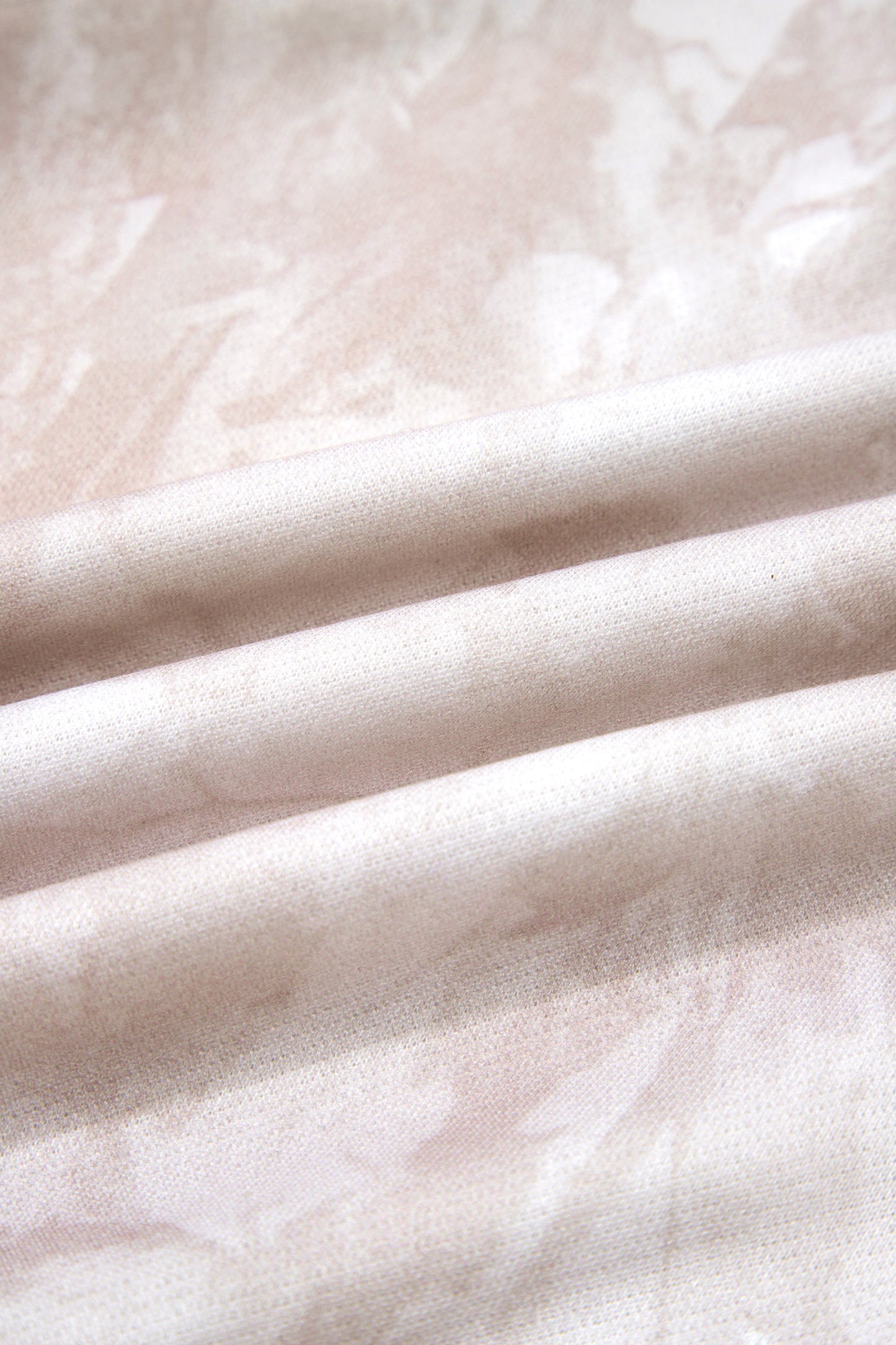 Cali Chic Women Mini Skort White Abstract Woodland Print Balloon Sleeve Pullover Drawstring Mini Skort Set - Cali Chic