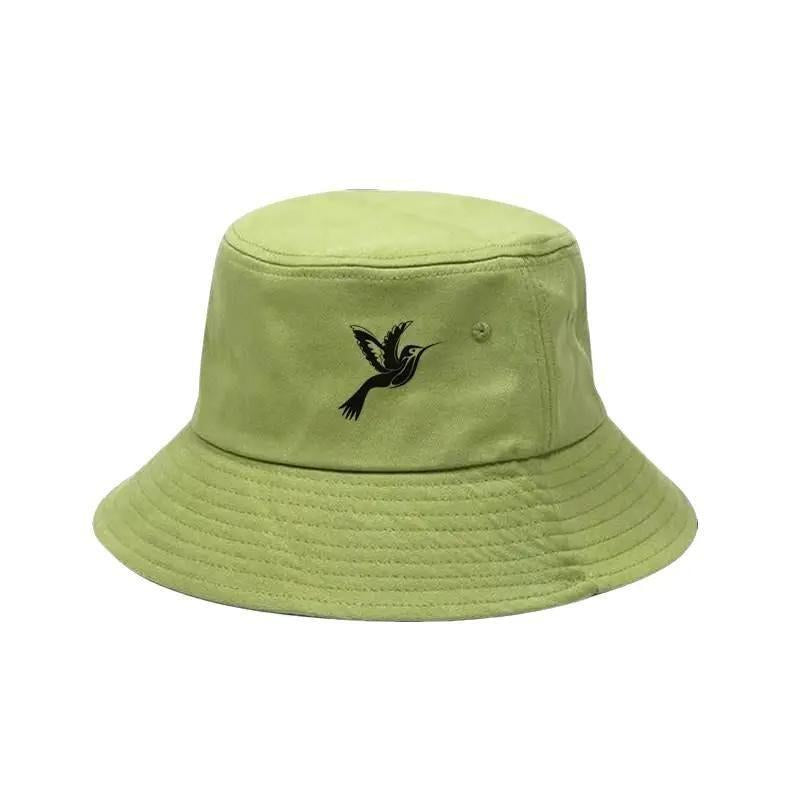 Women's 100% Cotton Embroidered Bucket Hat - Lightweight Beach Accessory