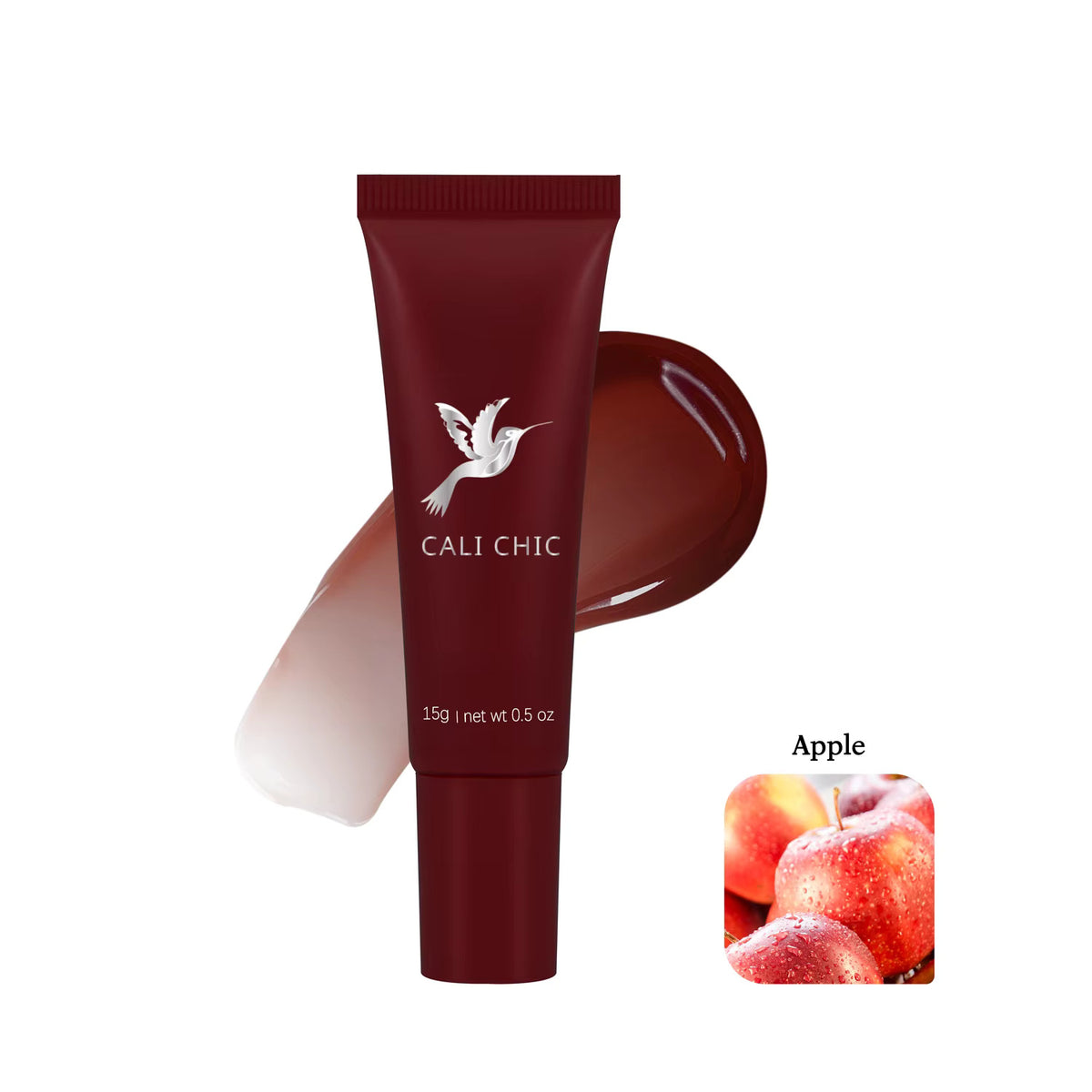 Organic Vegan Lip Balm - Waterproof Tinted Lip Butter with Shea and Jojoba