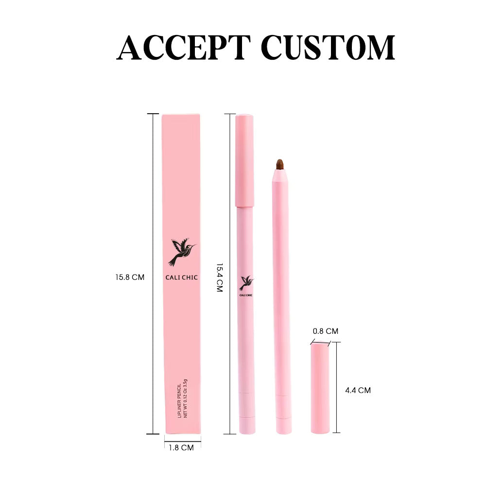 Color Lip Pencil Cream Base Stick - Shade #16 Waterproof Semi-Matte Lip Definer
