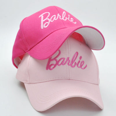 Barbie Embroidery Cap Adjustable Baseball Hat (Adjustable, Lt. Pink)