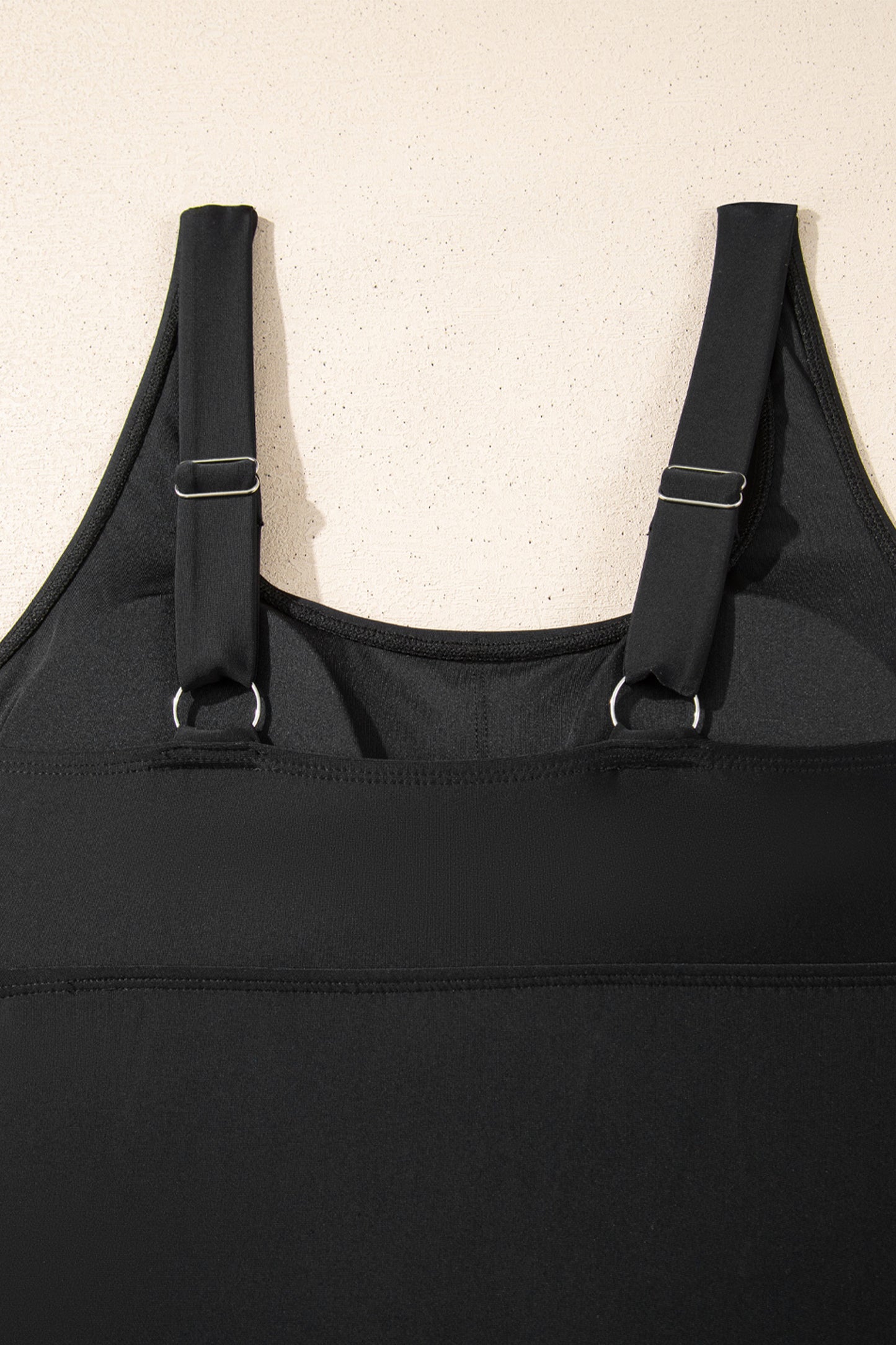 Cali Chic Women Swimsuit Black Scoop Neck Adjustable Tankini and Matching Skort Bathing Suit - Cali Chic