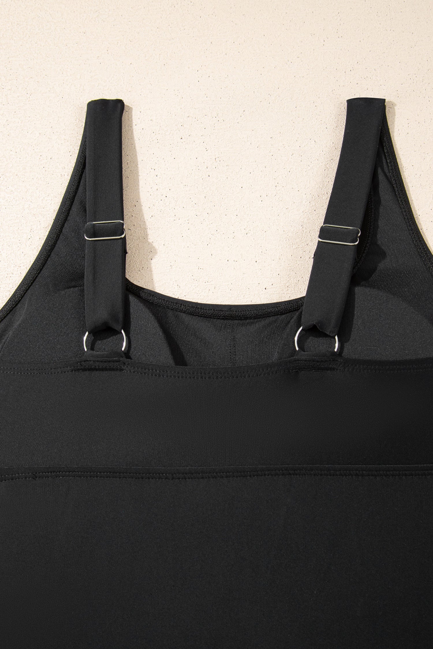 Cali Chic Women Swimsuit Black Scoop Neck Adjustable Tankini and Matching Skort Bathing Suit - Cali Chic