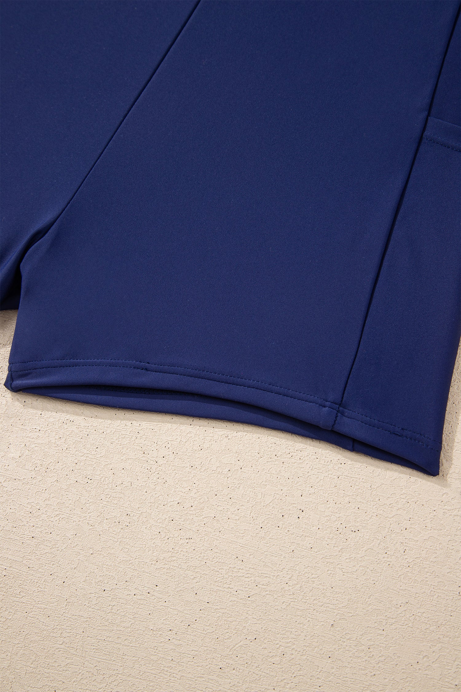 Cali Chic Women Swimsuit Blue Floral Print Patchwork Bow Knot Detail Sleeveless Swim Dress - Cali Chic