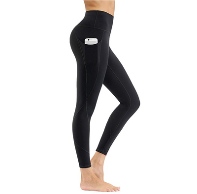 Cali Chic Women Yoga Pants Celebrity Brushed Nylon Super Soft High Waist Tummy Control Workout Running